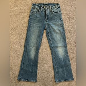 Lucky Brand, high rise, boot cut jeans.